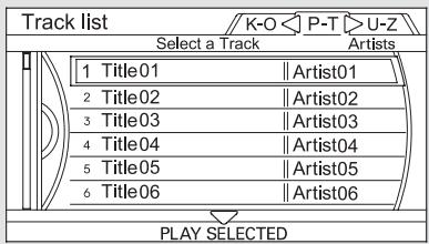 Acura TL (2014) - Recherche de la musique par piste - 1