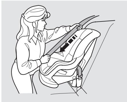 Acura TL (2014) - Installation d'un siège d'enfant avec une ceinture sous-abdominale/baudrier - 2