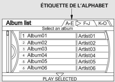Acura TL (2014) - Recherche de la musique par album - 1
