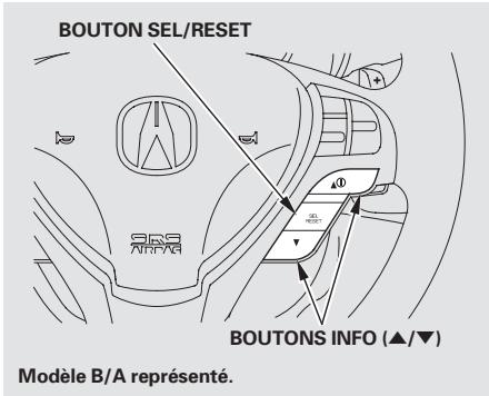 Acura TL (2014) - Messages de l'affichage normal - 3