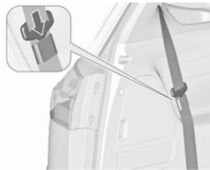 OPEL Zafira C (2016-2019) - Ceintures de sécurité de la troisième rangée de sièges - 1