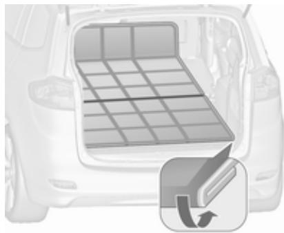 OPEL Zafira C (2016-2019) - Recouvrir le coffre jusqu'aux dossiers des sièges avant est - 2