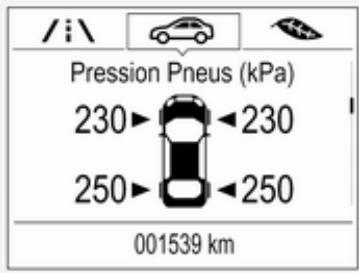 OPEL Zafira C (2016-2019) - Processus de correspondance des capteurs de pression des pneus - 1