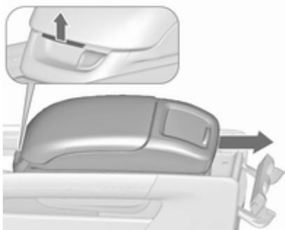OPEL Zafira C (2016-2019) - Retrait de l'accoudoir - 2