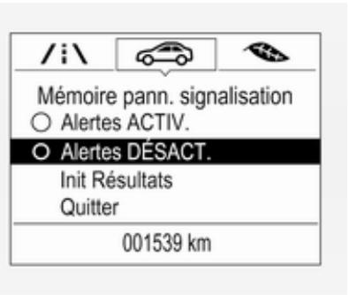 OPEL Zafira C (2016-2019) - Fonction d'alerte - 4