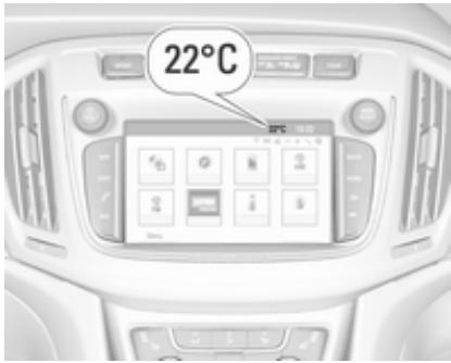 OPEL Zafira C (2016-2019) - Température extérieure - 2