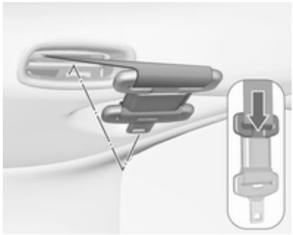 OPEL Zafira C (2016-2019) - Ceinture de sécurité centrale de la deuxieme rangée de sièges - 2