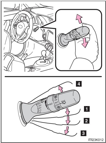 Scion tC 2 (2014) - Essuie-glaces et lave-glace avant - 1