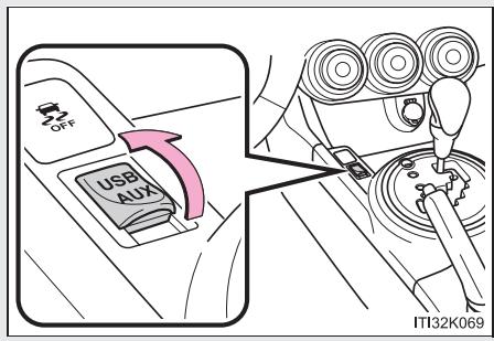 Scion tC 2 (2014) - Utilisation du port AUX/port USB - 1