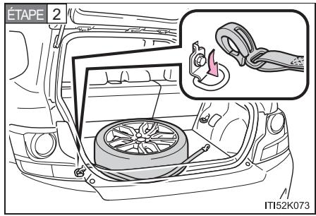 Scion tC 2 (2014) - Remisage du pneau creve - 2