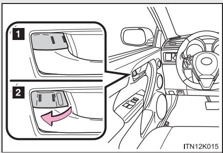 Scion tC 2 (2014) - Boutons intérieurs de verrouillage - 1