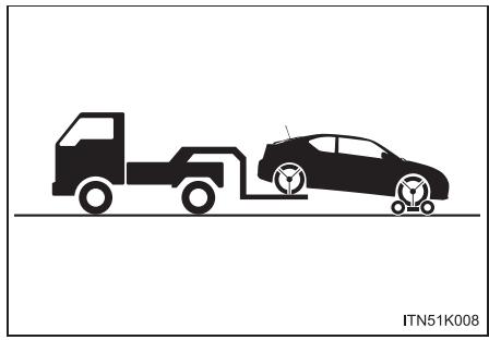 Scion tC 2 (2014) - Remorquage avec une dépanneuse à paniers - 2