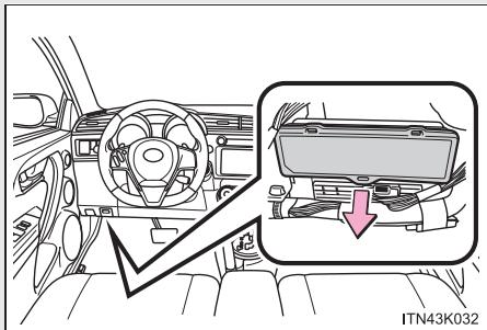 Scion tC 2 (2014) - Sous le bloc d'instrumentation côté conducteur - 1