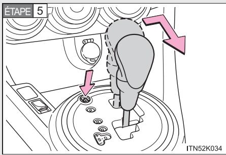 Scion tC 2 (2014) - S'il est impossible de déplacer le/selecteur de vitesses de la position P (transmission automatique) - 2