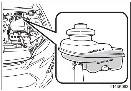 Scion tC 2 (2014) - Vérification du niveau de liquide - 1