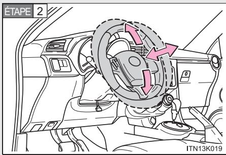 Scion tC 2 (2014) - 1-3. Composants régibles (sièges, rétroviseurs, volant) Volant - 2