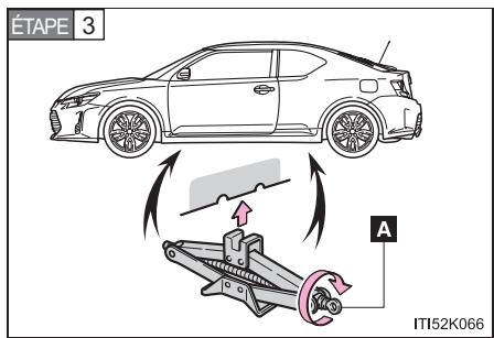 Scion tC 2 (2014) - Remplacement d'un pneu creve - 3