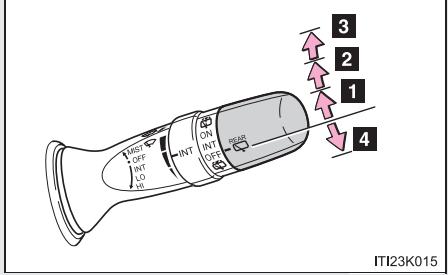 Scion tC 2 (2014) - Essuie-glace et lave-glace arrrière* - 2