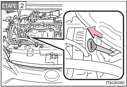 Scion tC 2 (2014) - Vérification de l'huile moteur - 1