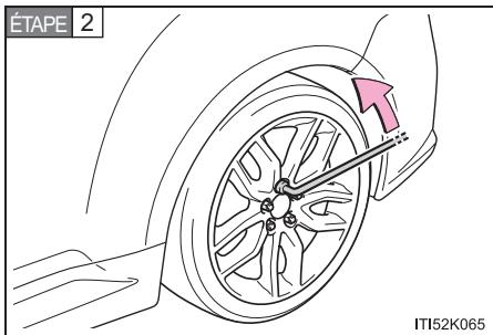 Scion tC 2 (2014) - Remplacement d'un pneu creve - 2