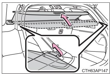 TOYOTA Auris 2 (2015-2018) - Ouverture du cache-bagages - 2