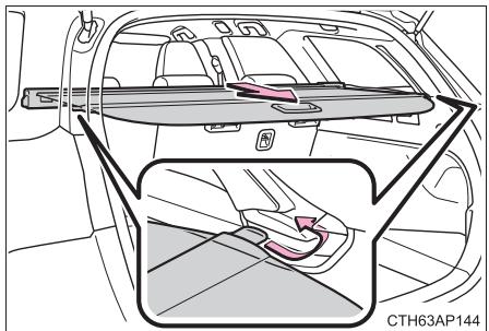TOYOTA Auris 2 (2015-2018) - Utilisation du cache-bagages - 1