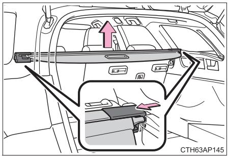 TOYOTA Auris 2 (2015-2018) - Retrait du cache-bagages - 1