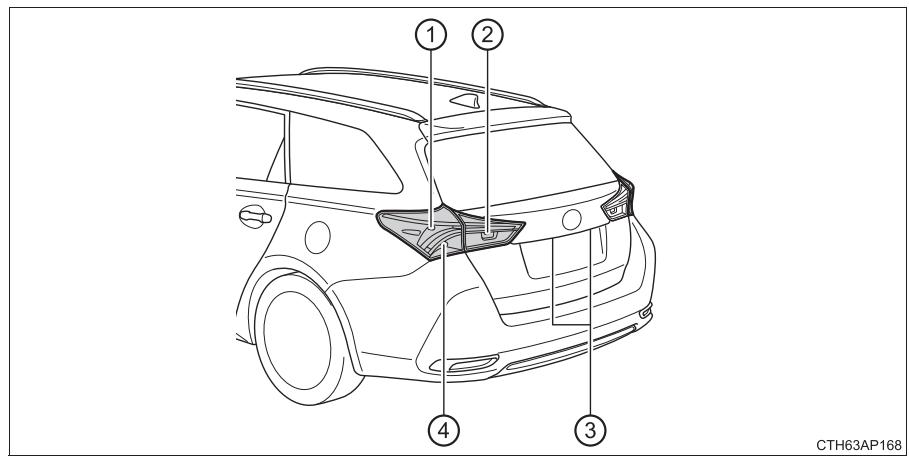 TOYOTA Auris 2 (2015-2018) - ARRIERE (véhicules à conduite à droite) - 1