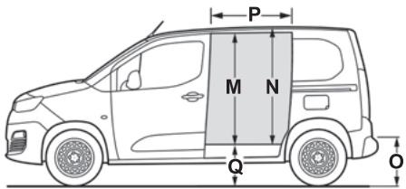 CITROEN Berlingo 3 (2018-2023) - Dimensions (en mm) - 10