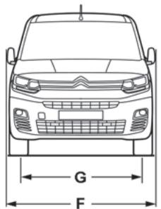 CITROEN Berlingo 3 (2018-2023) - Dimensions (en mm) - 4