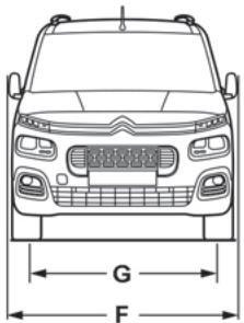 CITROEN Berlingo 3 (2018-2023) - Dimensions (en mm) - 16