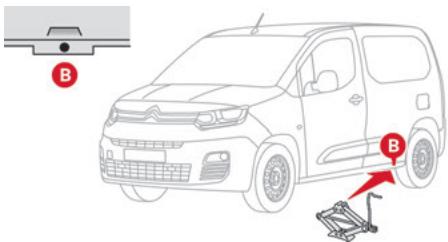 CITROEN Berlingo 3 (2018-2023) - Accès à la roue de secours - 1