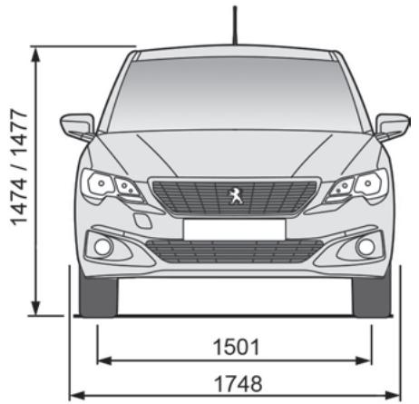 PEUGEOT 301 Phase 2 (2016) - Masses et charges remorquables - 1