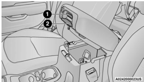 JEEP Gladiator (2021) - Compartment de rangement de la console - 1