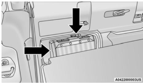 JEEP Gladiator (2021) - Emplacement du haut-parleur sans fil Jeep - 1
