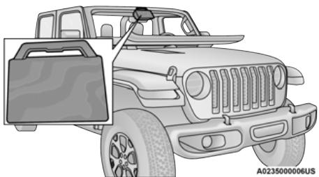JEEP Gladiator (2021) - Couvercle de protection du capteur de régulateur de vitesse adaptatif (ACC) / système d'advertissement de collision frontale (FCW) - selon l'équipement - 1