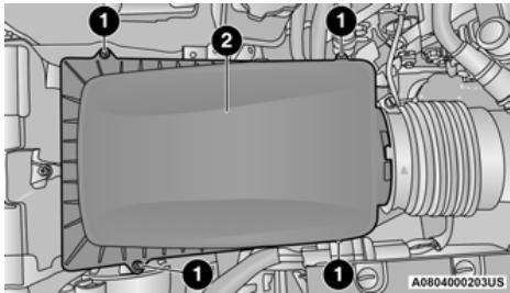 JEEP Gladiator (2021) - Dépose du filtré à air du moteur - 1