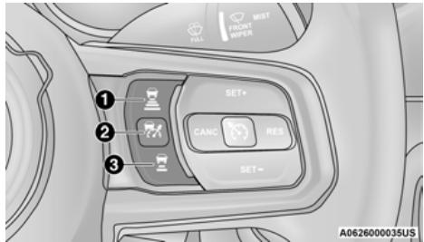 JEEP Gladiator (2021) - Fonctionnement du régulateur de vitesse adaptatif - 1
