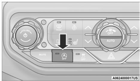 JEEP Gladiator (2021) - DÉSACTIVATION MANUELLE DU SYSTème D'ARRÊT ET DE DEMARRAGE - 1