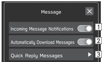 SUBARU WRX (2021) - PARAMÉTRAGE DE LA MESSAGERIE - 1