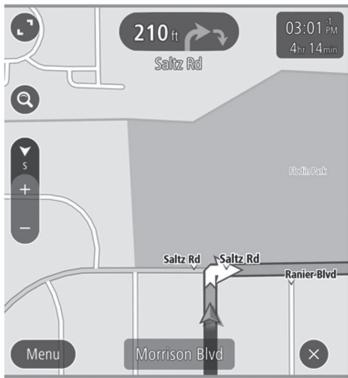 SUBARU WRX (2021) - Écran de voie recommendée - 2