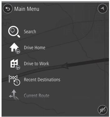 SUBARU WRX (2021) - APERÇU DE L'ÉCRAN DE MENU PRINCIPAL - 1