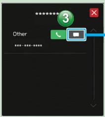 SUBARU WRX (2021) - - Procedure à suivre: Envoyer un message* à partir du partir du réseau téléphonique - - 2