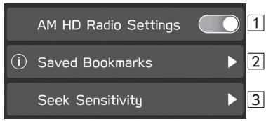 SUBARU WRX (2021) - PARAMÉTRAGE DE LA RADIO AM/FM - 1