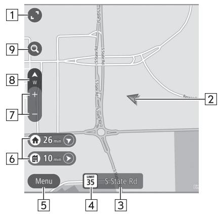 SUBARU WRX (2021) - APERÇU DE L'ÉCRAN DE CARTE - 1