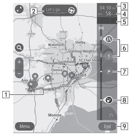 SUBARU WRX (2021) - ÉCRAN DE CALCUL D'ITINÉRAIRE - 1