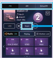 SUBARU WRX (2021) - >> Sélectionnez la bande radio et la station de radio. - 2