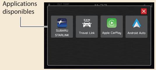 SUBARU WRX (2021) - ÉCRAN d'applications - 1