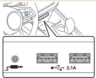 SUBARU WRX (2021) - BRANCHER UN PÉRIPHÉRIQUE DE STOCKAGE USB/ PÉRIPHÉRIQUE PORTABLE - 1