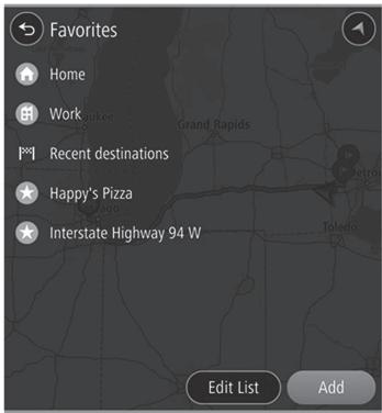 SUBARU WRX (2021) - ÉCRAN DE FAVORIS - 1
